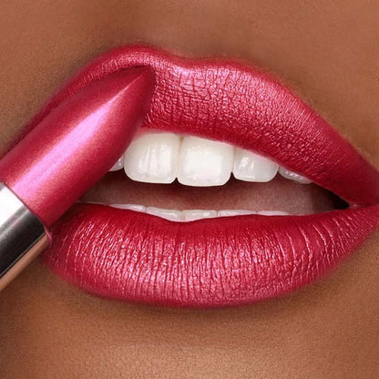 Red Metallic Lipstick Longlasting Glitter Lip Glaze  Waterproof Lips Makeup Moisturize Luminous liptint Shimmer Shiny Lipgloss