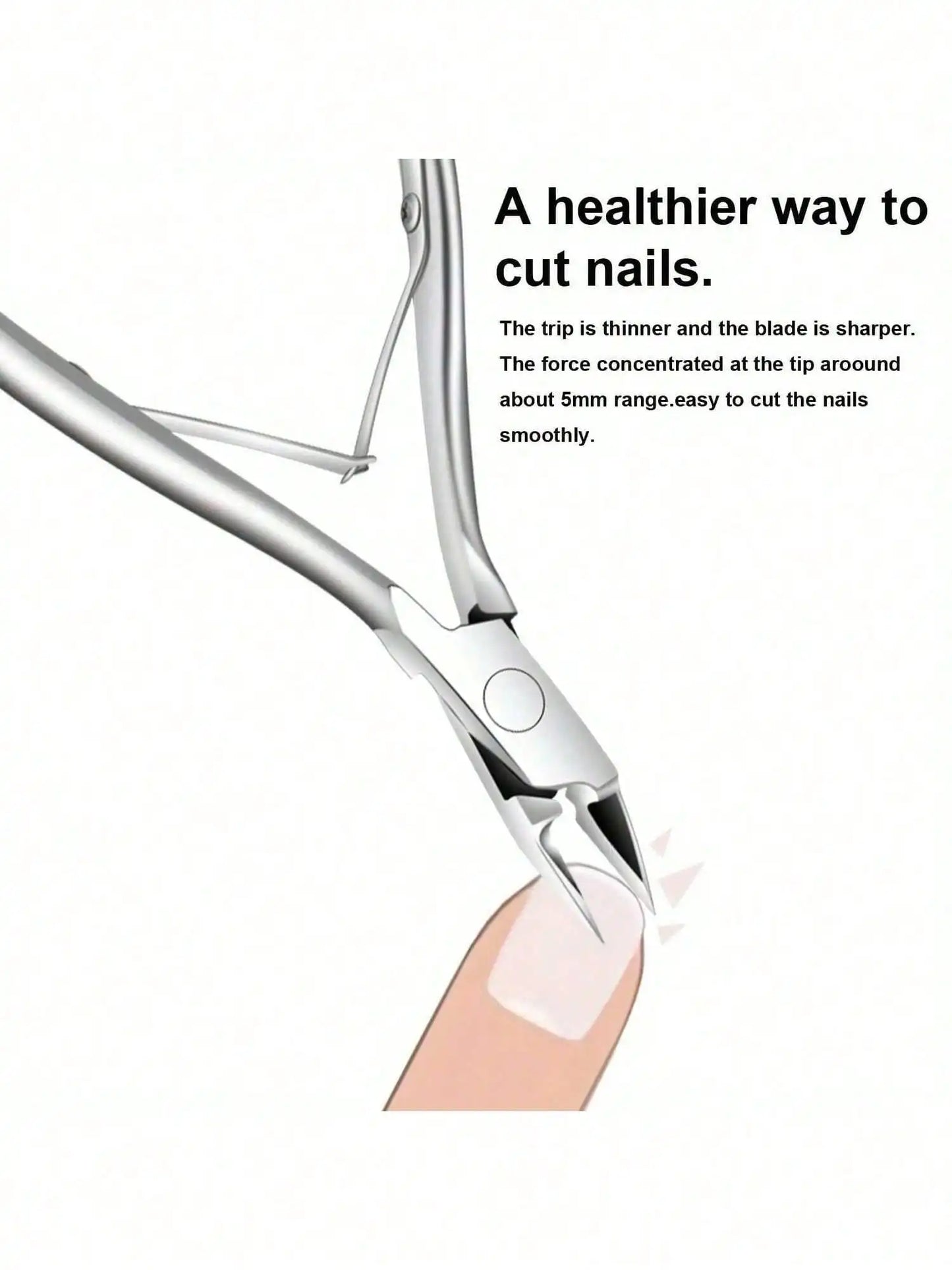 Professional German Eagle Beak Nail Clippers - Precision Cutters for Thick Nails, Ideal for Manicure