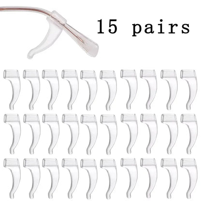 10/20/30/100pcs Anti-slip Silicone Ear Grip Glasses Eyeglasses Leg Ear Hook Stopper Bracket Fastener Accessories Temple Tip