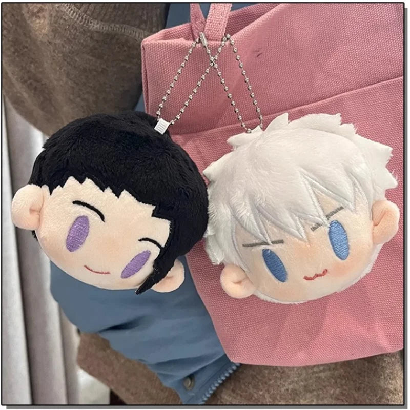 Anime Jujustu Kaisens Plush Pendant Keychain Gojo Satoru School Bag Backpack Geto Suguru Cute Jewelry Kid Christmas Gift