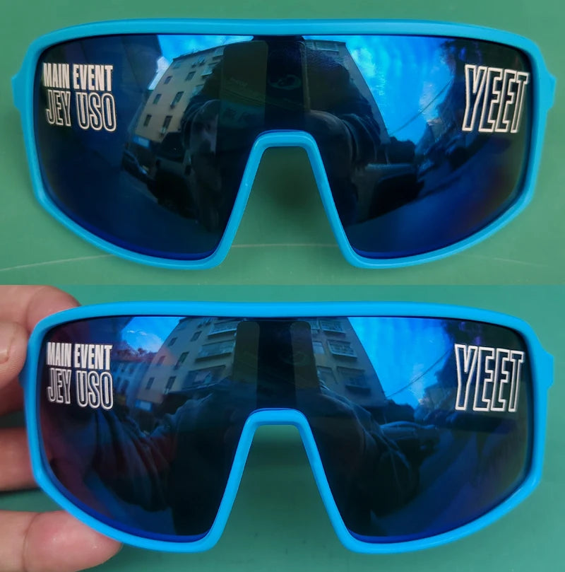 Jey Uso YEET Sunglasses Sports Shades MAIN EVENT Blue Glasses Bloodline USOS RARE Colors Motorcycle Glasses