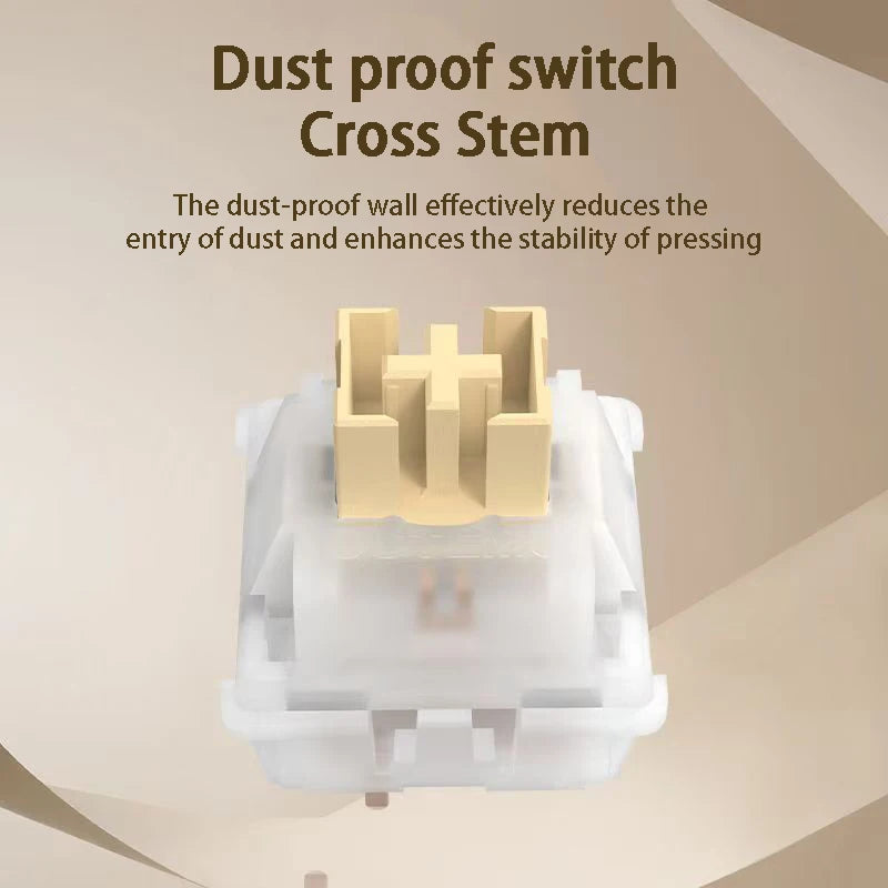 Outemu Yellow Jade Silent Switches 5Pin HP Tactile Custom Mechanical Keyboard Mute MX Switch Pre-lubed for Gaming Office