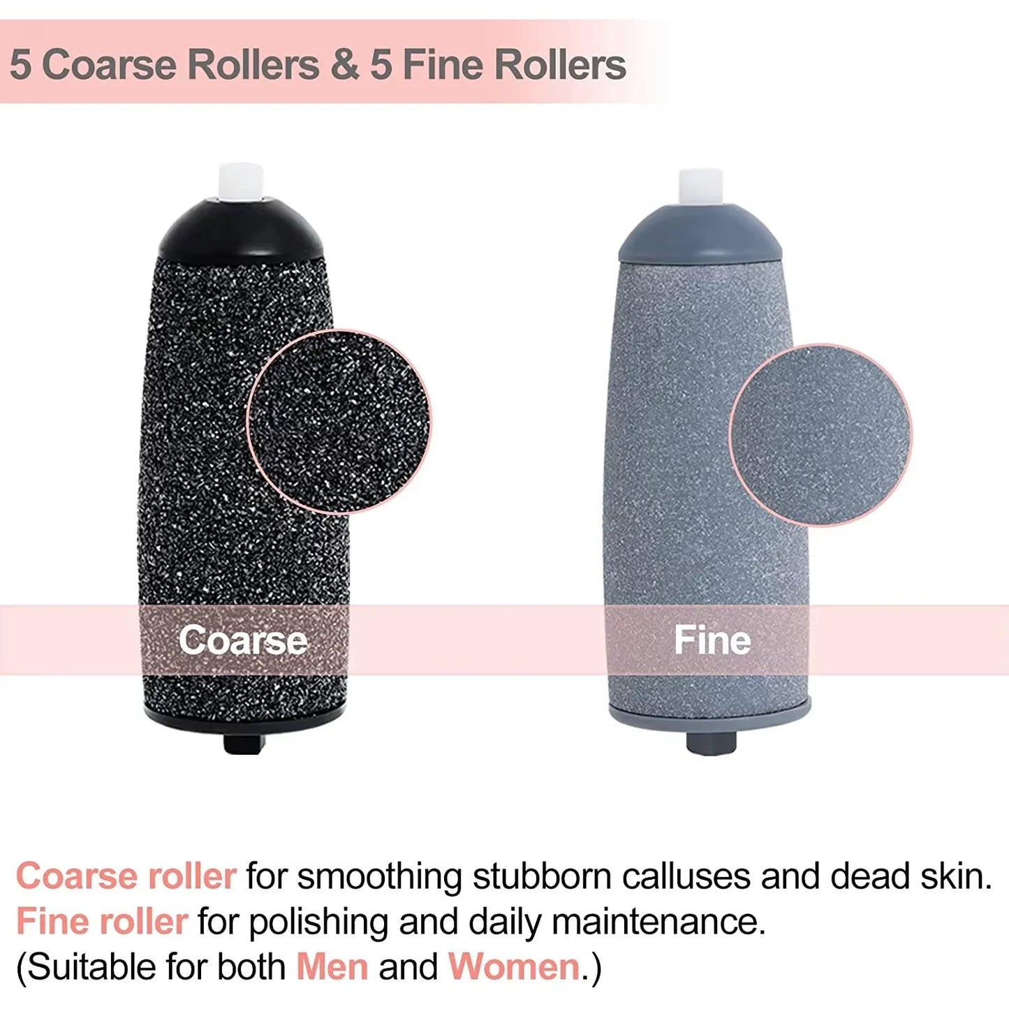 Rechargeable Electric Foot File 1+10 Set Callus Remover Machine Pedicure Device Foot Care Tools For Heels Remove Dead Skin black