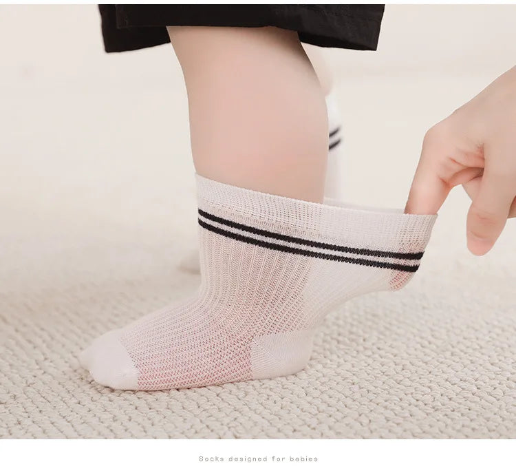 Long Tube Baby Socks Summer Breathable Children'S Socks Soft Cotton Stockings For Baby Socks For Babies