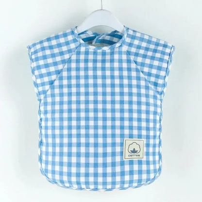 Baby Eating Bib Waterproof Sleeveless Apron Food Overalls Handmade Clay Painting Workwear for Girls Boys Stuff Burp Cloths
