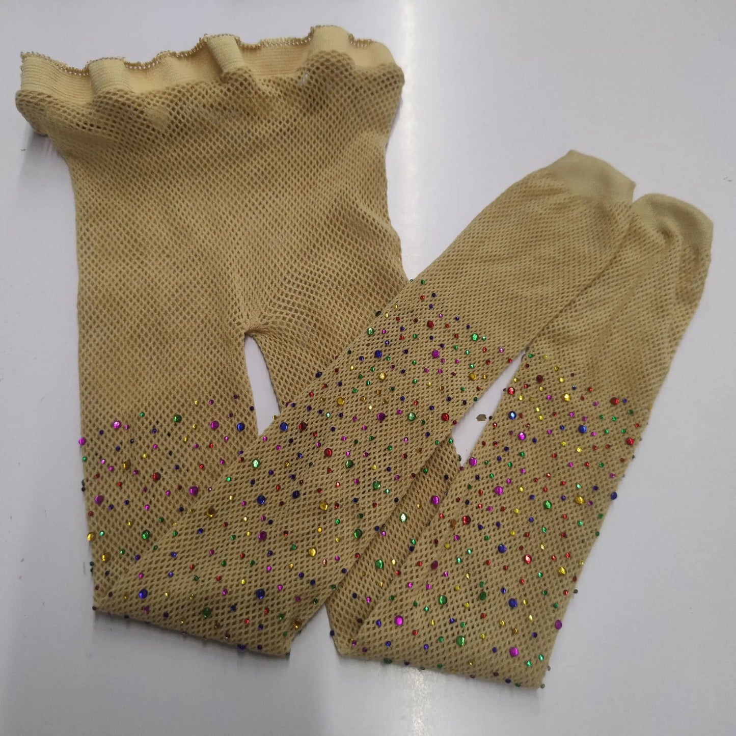 Kids Girl with Rhinestone Fashion Fishnet Stockings Hollow Lace Glitter Pantyhose for Children Girl Summer Mesh Baby Hosiery