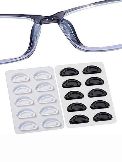 2/5Pairs/Packs Adhesive Eyeglass Nose Pad Anti-Slip Stick On Silicone Nose Pad for Sunglasses Thin Nose Pads Eyewear Accessories