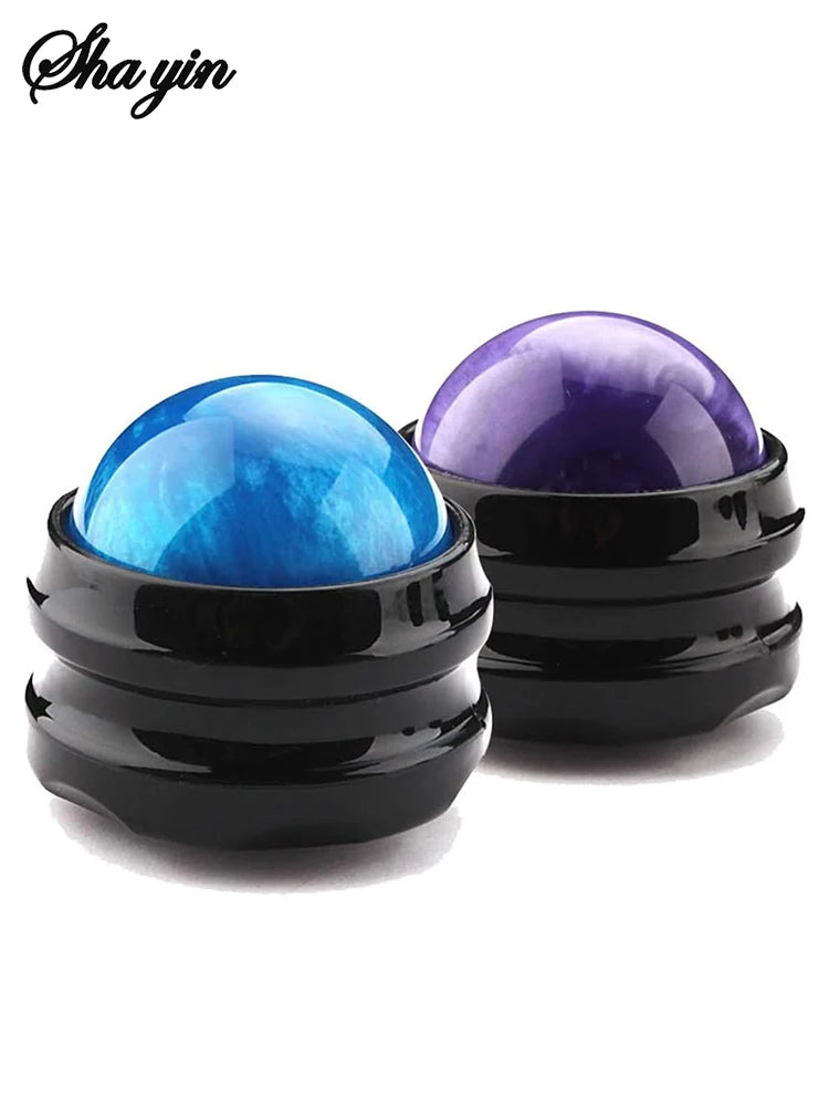 Mini Manual Therapy Body Massager Ball 360 Degree Spin Design Self Massage Tool for Back Shoulders Foot Massage