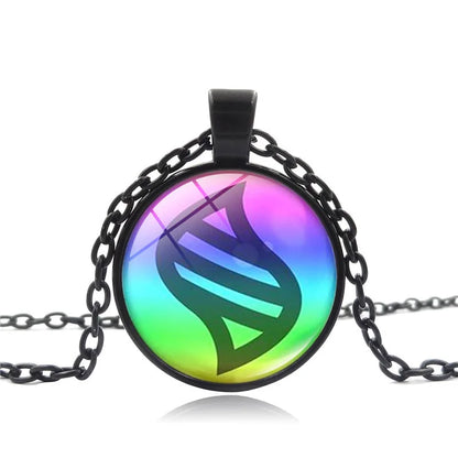 Anime Mega Stone Poke Necklace Glass Dome Cabochon Pendant Jewelry Choker Necklaces for Women Gift