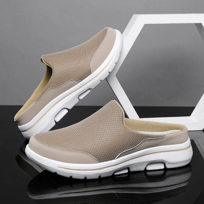 2024 Men Slippers Summer Breathable Home Indoor Slippers Men Thick Bottom Slides Fashion Couple Walking Shoes Chanclas Hombre