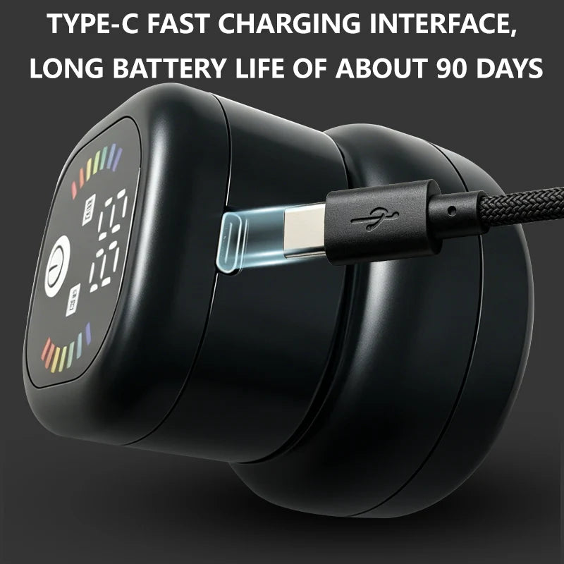 Multi-functional Electric Shaver with Automatic Haircutting, Shaving, Charging, Portability, and Push-Scissor Features