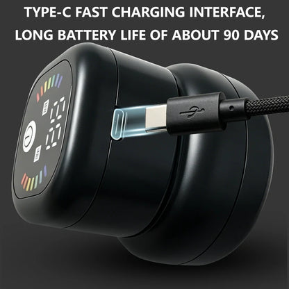 Multi-functional Electric Shaver with Automatic Haircutting, Shaving, Charging, Portability, and Push-Scissor Features