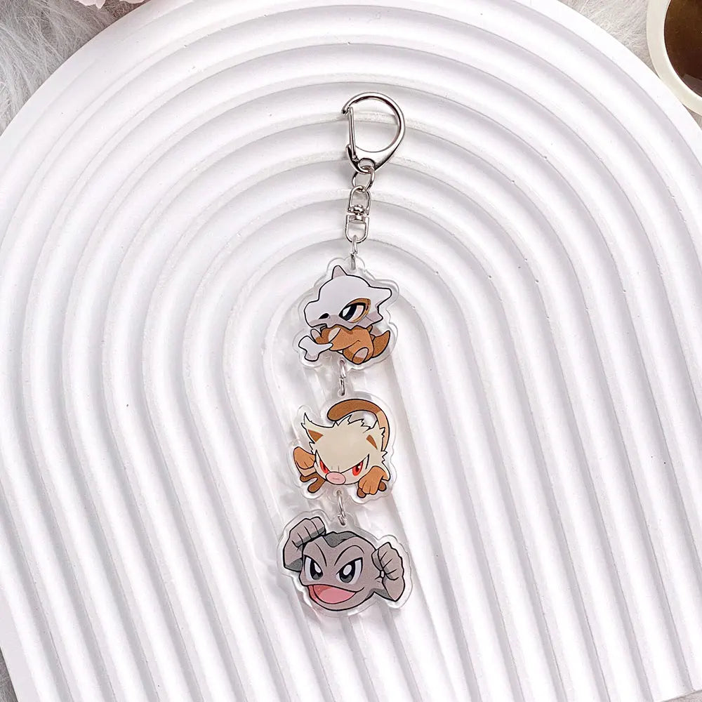 Pokémon Characters Pikachu Bulbasaur Jigglypuff Acrylic Keychain Bag Charms Accessories Backpack Pendant Key Holder Friend Gifts