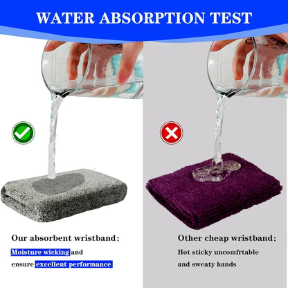 New Breathable Cotton Wristband Set for Men and Women Sweat Absorbent Wrist Sweatbands for Tennis Football Basketball Running