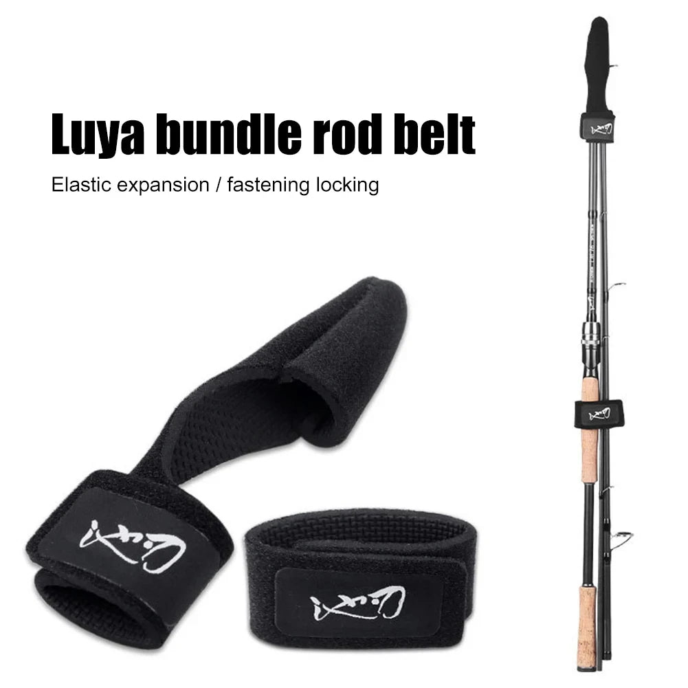 Fishing rod elastic protection rod cap special rod strap fishing rod strap set water droplet wheel winding rod strap fishing gea