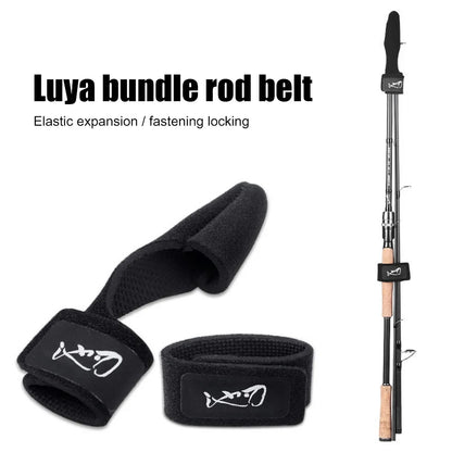 Fishing rod elastic protection rod cap special rod strap fishing rod strap set water droplet wheel winding rod strap fishing gea