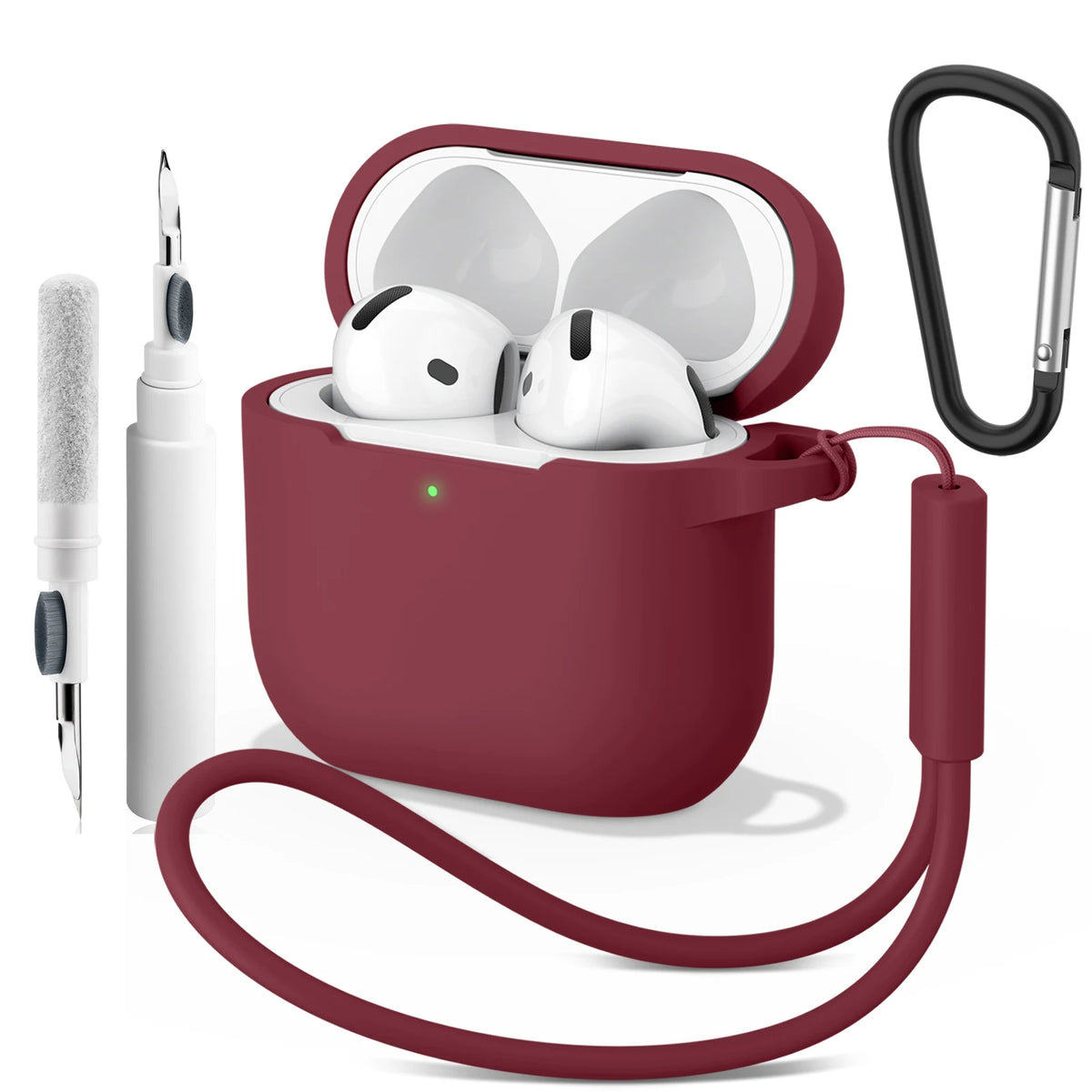 Soft Silicone Case For Apple Airpods 4 Earphone Cover Wireless Bluetooth Headset Protective Cases For Air Pods 4 Cover Accessory