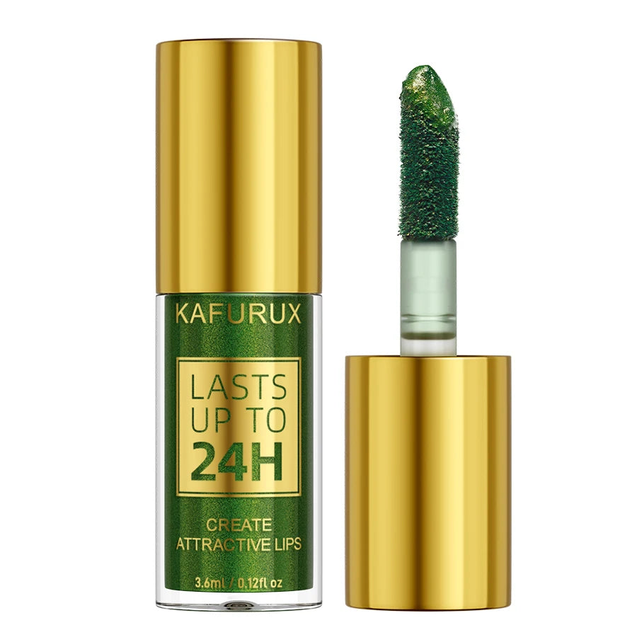 3 Colors Smoky Green Lipstick Pencil Stick Waterproof Pearlescent Metallic Glitter for Eye or Lip Makeup Tool Gifts Cosmetic