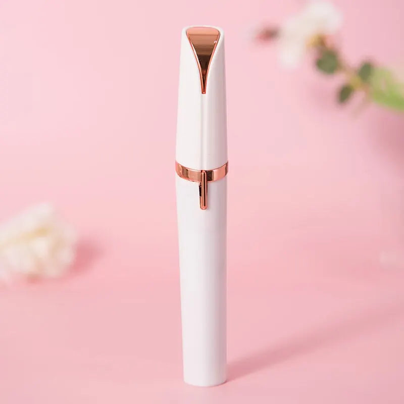Electric Eyebrow Trimming Tool For Beginners Automatic Electric Eyebrow Trimmer Nose Hair Shaving Brush Scraper 1pc （battery）