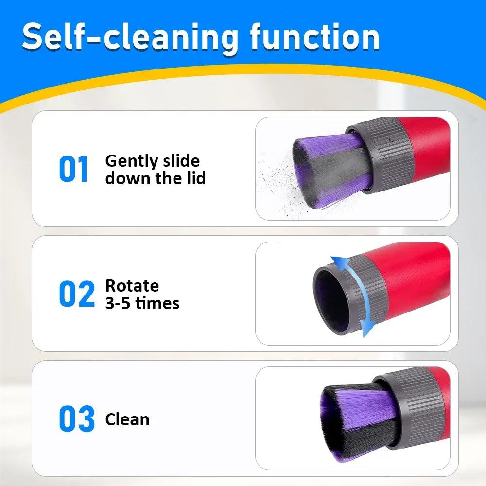 Traceless Dust Brush Part Fit for Dyson V7 V8 V10 V11 V15 Part Vacuum Cleaner Accessories Replacement Dusting Brush Attachment
