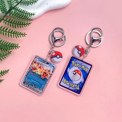 1/43Pcs Pokémon Pikachu Bulbasaur Gold Saint Acrylic Keychain Backpack Pendant Bag Charms Accessories Decoration Holiday Gifts