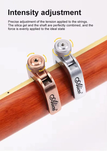 Alice Guitar Capo Adjustable Roller Metal Perfect Quick Change Tune for Electric Acoustic Guitar, Bass, Violin, and Ukulele