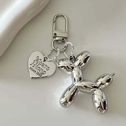 Jelly Cute Jelly Balloon Dog Keychain Pendant Cartoon Dog Chain Keychain - Lovely accessory jewelry gift for unisex keys