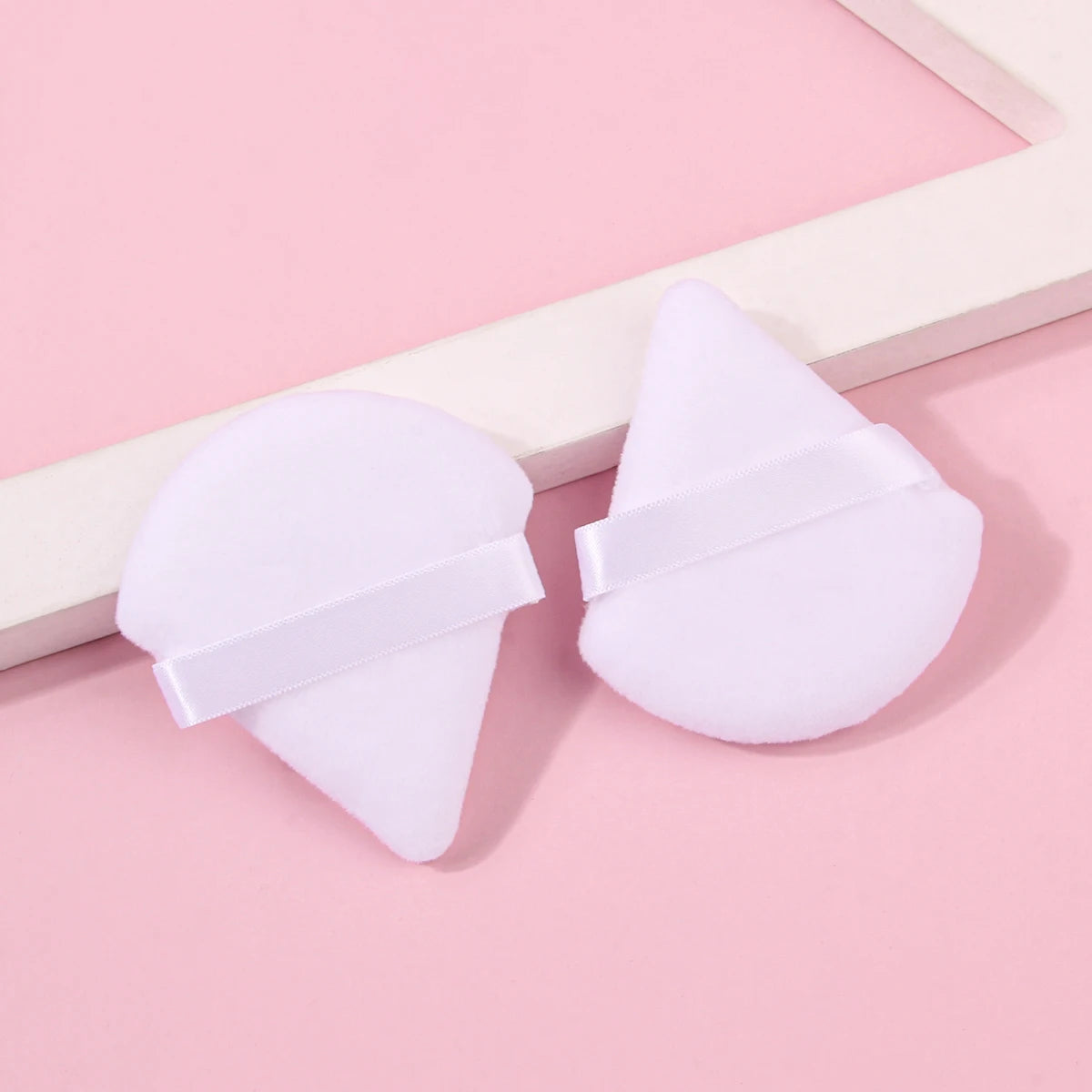 2Pcs/100Pcs  Triangle Powder Puff For Loose Powder Liquid Cosmetic Soft Plush Powder Puff Makeup Foundation Puff Makeup Tool