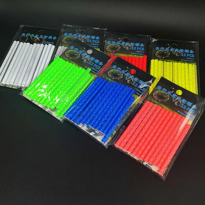 12PCS/Bag Bicycle Wheel Spokes Reflective Sticker Tube Strip Warning Light DIY 7.5cm MTB Cycling Reflector Reflective Safety Kit