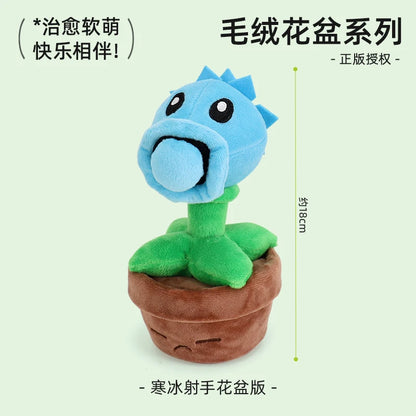 Plants Vs Zombies 2 Sunflower Pea Shooter Potted Plants Plush Doll Toy Pillow Toy Game Figures Soft Pillow Teens Birthday Gifts