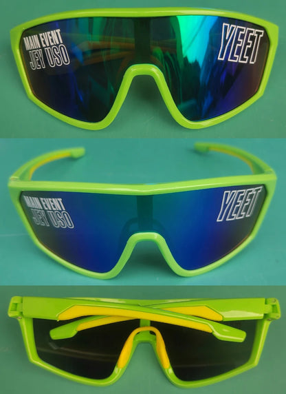Jey Uso YEET Sunglasses Sports Shades MAIN EVENT Blue Glasses Bloodline USOS RARE Colors Motorcycle Glasses