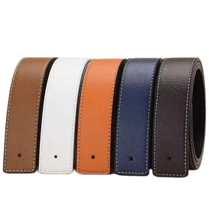 NEW Luxury Brand Belts Men High Quality Pin Buckle Male Strap Fashion Genuine Leather Waistband Without Buckle 3.8cm Ceinture