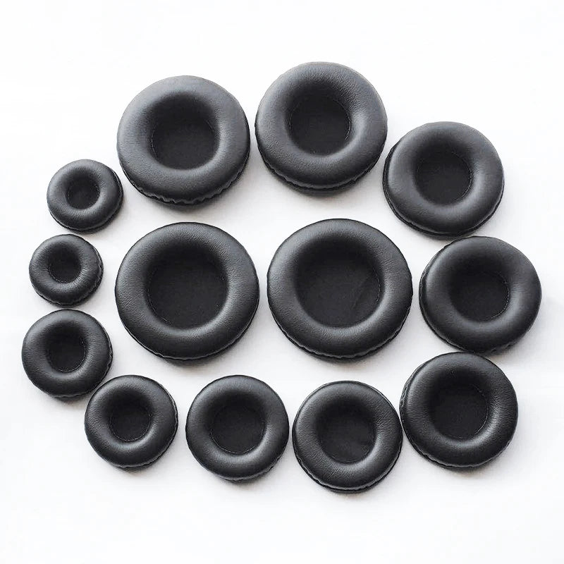 R Ear Pads For Headphones Covers Sponge Leather Foam Cushion 40mm 50mm 55mm 60mm 65mm 70mm 75mm 80mm 85mm 90 95 100 105mm 110mm