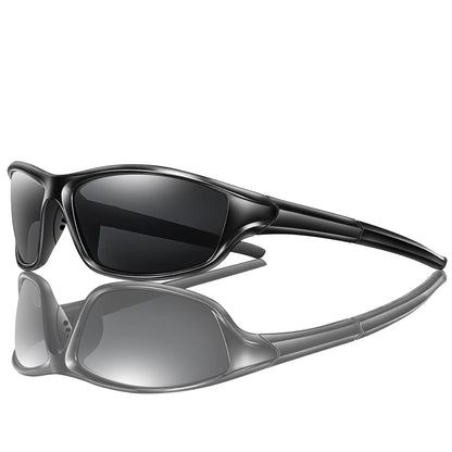 Men and Women Polarized Fishing Sunglasses Outdoor Sports Cycling Driving Hiking Eyewear Camping Travel Transparent Frame UV400