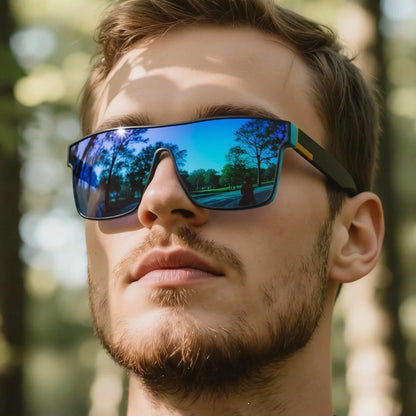 2PCS Classic Colorful Sports Sunglasses - One-Piece Lens, UV400 Unisex for Outdoor, Travel & Daily