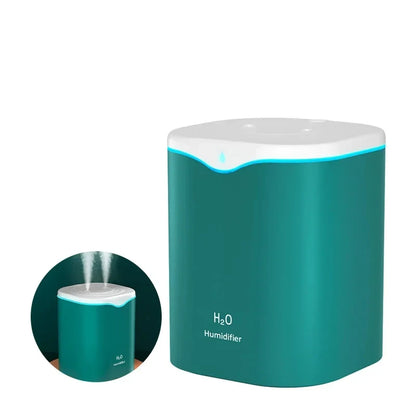 2000ML USB Air Humidifier Double Spray Port Essential Oil Aromatherapy Diffuser Cool Mist Maker Fogger for Home Office
