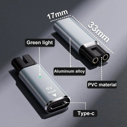 Brangdy 5V Type-C Shaver Adapter Charger Converter for Philips OneBlade QP2724 QP2834 QP1424 QP1924 QP4631 Beard Trimmer
