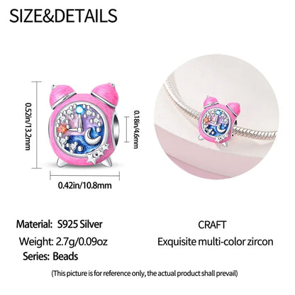 925 Sterling Silver Tailor Sewing Machine Telephone Alarm Clock Charms Pendants Fit 925 Original Bracelets DIY Jewelry
