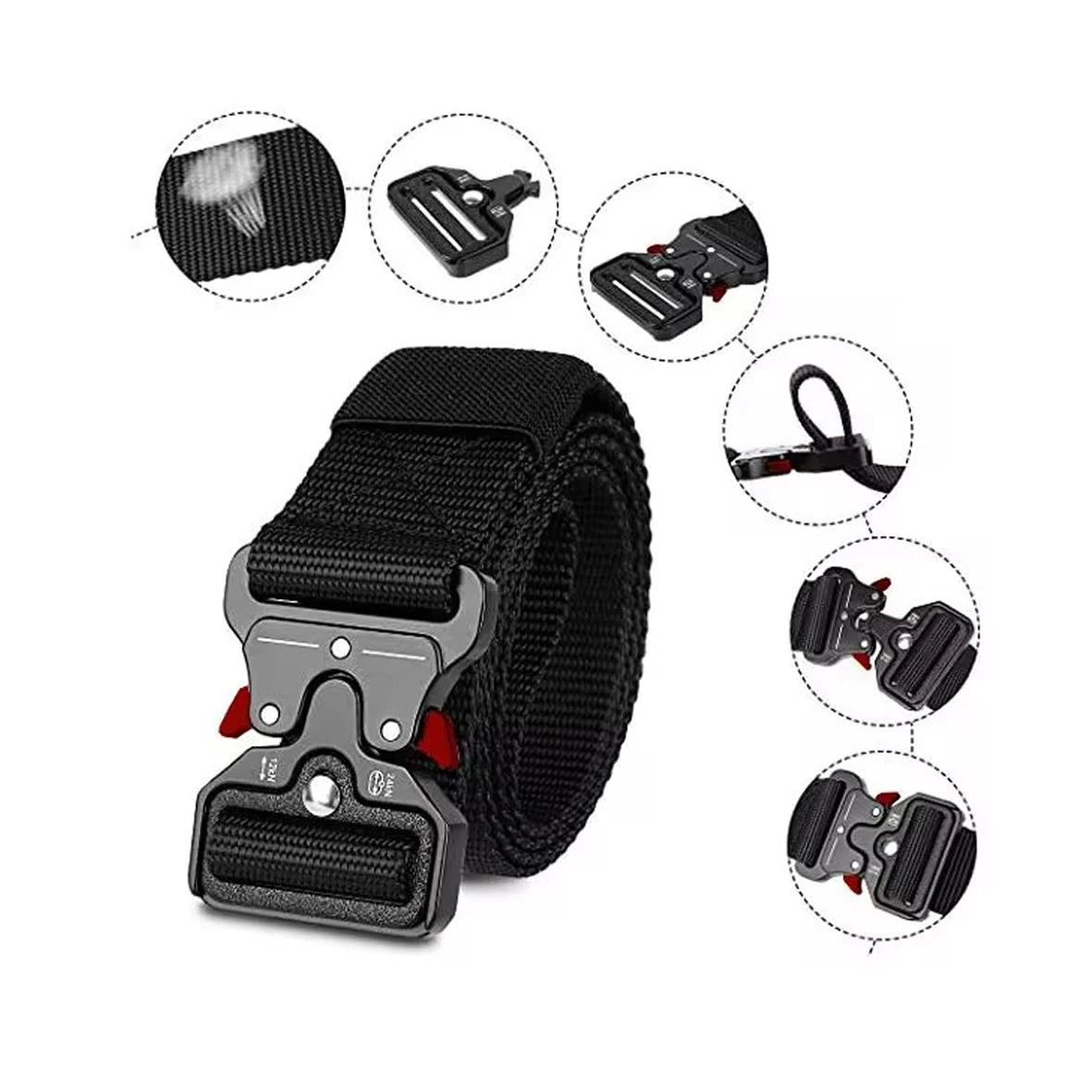 1 piece tactical belt for men; outdoor sports and leisure quick release buckle belt; hot sale