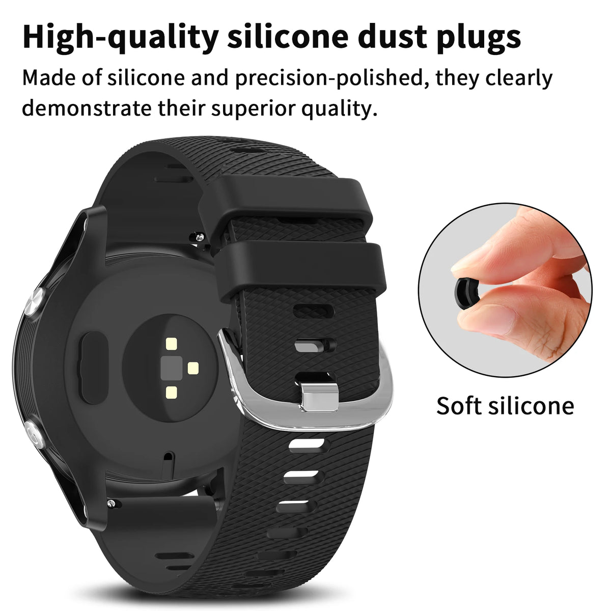 Charger Port Dustproof Plug Cover Cap For for Garmin Forerunner 955 945 265 645 965 Fenix 7 S 7X 6 6S 6X 5 Vivoactive 3 4 5 Case