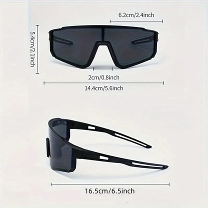 1/2pcs Oversized Wrap Frame Fashion Glasses Y2K Fashion Glasses Unisex Eyewear for Music Festivals Casual Eyewear