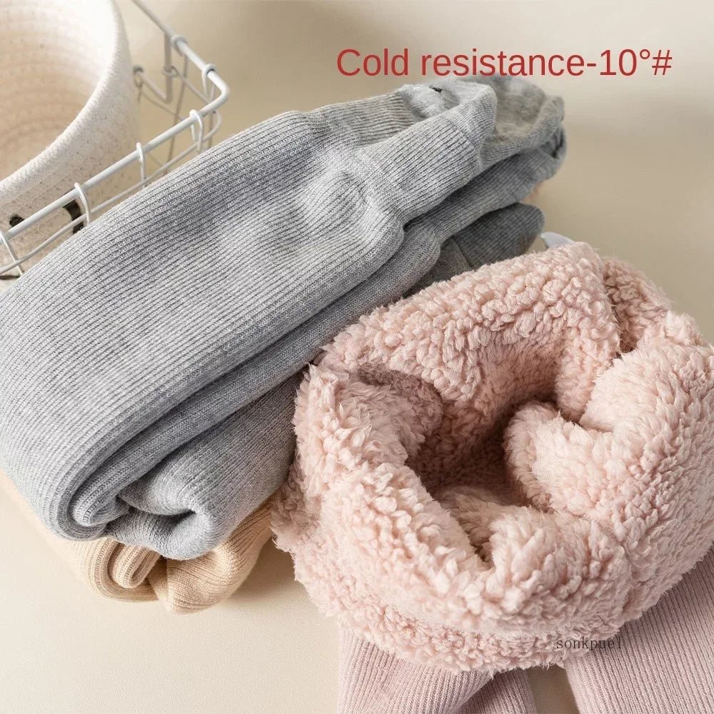 Toddler Infant Boy Girl Super Thicken Warm Winter Tight Princess Kids Stripe pantyhose Cotton Polar Fleece Lining Child Leggings