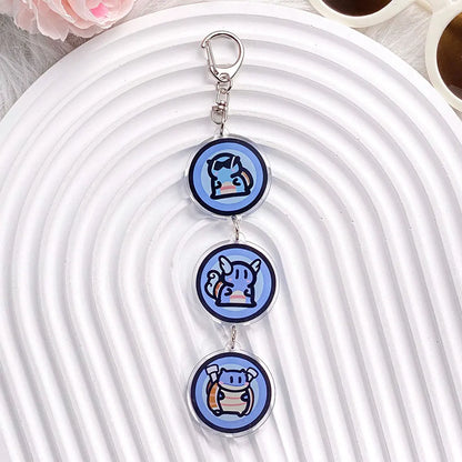 Pokémon Characters Pikachu Bulbasaur Jigglypuff Acrylic Keychain Bag Charms Accessories Backpack Pendant Key Holder Friend Gifts