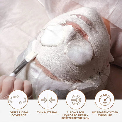 500/100pcs Ultra-thin Facial Gauze Mask Pure Cotton Disposable Gauze Face Mask Paper DIY Skincare Facial Masks For Beauty Salons