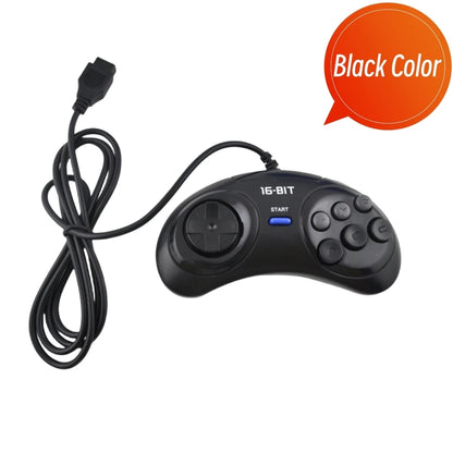 White Black 9 Pin Wired Gamepads For Sega MegaDrive Game Console 16 bit Controller For Genesis MD Gamepad Handle Support Turbo