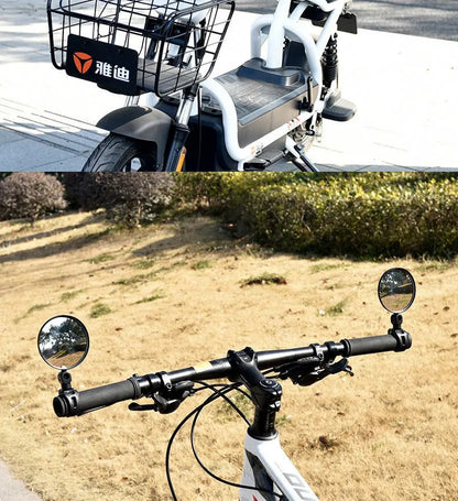 1/2PCS Bicycle Rearview Mirror 360 Degree Adjustable Rotatable Universal Cycling Handlebar Rear View Mirrors for MTB Road Bike