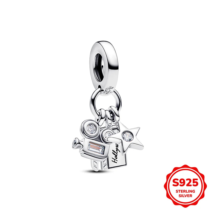 Hot Sale Charms Silver 925 Disney Pendant Beads Fits 3mm Bracelet Bangle Necklace For Women Luxury DIY Jewelry Making Fine Gifts