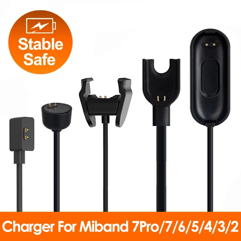Magnetic Chargers for Xiaomi Mi Band 7 Pro USB Charging Cable for MiBand 6 5 4 3 2 Pure Copper Core Power Cord Smartband Charger