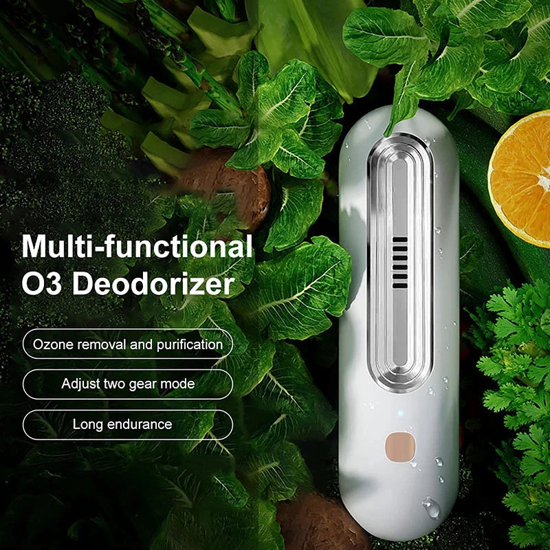 Refrigerator Deodorizer and Air Purifier - Extend Food Shelf Life, Remove Odors (Smoke, Pet, Toilet), for Car and Fridge