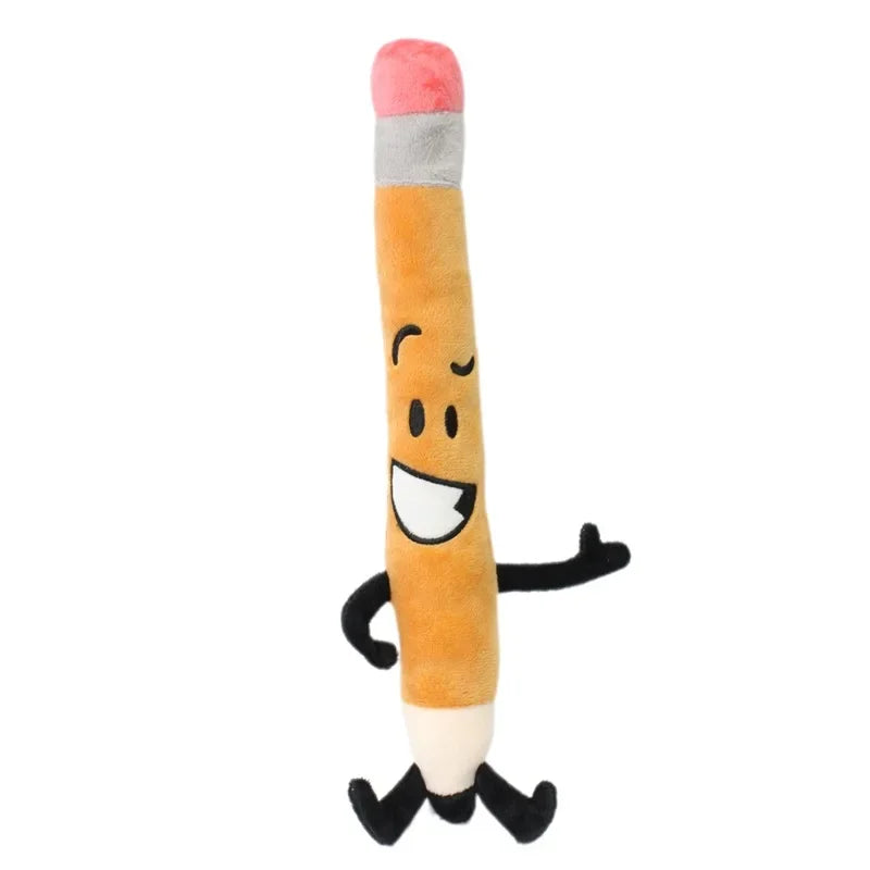New Arrival BFDI Battle For Dream Island Plush Toy 70 Stuffed Doll Soft Animal X Number Blintz Block Marker Stapler French Fries